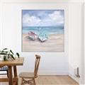 Picture of White Fishing Boats _GroupedProduct_Square_Canvas_Framed_