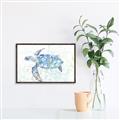 Picture of Sea Turtle I  _GroupedProduct_Rectangle_Landscape_Canvas_Framed_