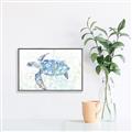 Picture of Sea Turtle I  _GroupedProduct_Rectangle_Landscape_Canvas_Framed_