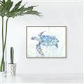 Picture of Sea Turtle I  _GroupedProduct_Rectangle_Landscape_Canvas_Framed_