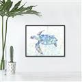 Picture of Sea Turtle I  _GroupedProduct_Rectangle_Landscape_Canvas_Framed_