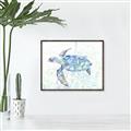 Picture of Sea Turtle I  _GroupedProduct_Rectangle_Landscape_Canvas_Framed_