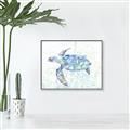 Picture of Sea Turtle I  _GroupedProduct_Rectangle_Landscape_Canvas_Framed_