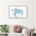 Picture of Sea Turtle I  _GroupedProduct_Rectangle_Landscape_Canvas_Framed_