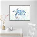Picture of Sea Turtle I  _GroupedProduct_Rectangle_Landscape_Canvas_Framed_