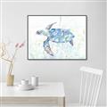 Picture of Sea Turtle I  _GroupedProduct_Rectangle_Landscape_Canvas_Framed_