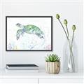 Picture of Sea Turtle II  _GroupedProduct_Rectangle_Landscape_Canvas_Framed_