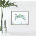 Picture of Sea Turtle II  _GroupedProduct_Rectangle_Landscape_Canvas_Framed_