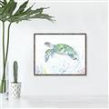 Picture of Sea Turtle II  _GroupedProduct_Rectangle_Landscape_Canvas_Framed_