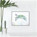 Picture of Sea Turtle II  _GroupedProduct_Rectangle_Landscape_Canvas_Framed_