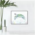 Picture of Sea Turtle II  _GroupedProduct_Rectangle_Landscape_Canvas_Framed_