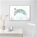 Picture of Sea Turtle II  _GroupedProduct_Rectangle_Landscape_Canvas_Framed_