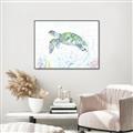 Picture of Sea Turtle II  _GroupedProduct_Rectangle_Landscape_Canvas_Framed_
