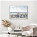 Picture of Basket with Sunflower _GroupedProduct_Rectangle_Landscape_Canvas_Framed_