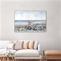 Picture of Basket with Sunflower _GroupedProduct_Rectangle_Landscape_Canvas_Framed_