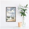 Picture of Boats Landing ll _GroupedProduct_Rectangle_Portrait_Canvas_Framed_