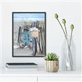 Picture of Blue Bicycle _GroupedProduct_Rectangle_Portrait_Canvas_Framed_