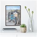 Picture of Blue Bicycle _GroupedProduct_Rectangle_Portrait_Canvas_Framed_