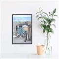 Picture of Blue Bicycle _GroupedProduct_Rectangle_Portrait_Canvas_Framed_