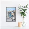 Picture of Blue Bicycle _GroupedProduct_Rectangle_Portrait_Canvas_Framed_
