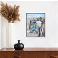 Picture of Blue Bicycle _GroupedProduct_Rectangle_Portrait_Canvas_Framed_