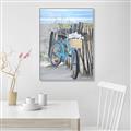 Picture of Blue Bicycle _GroupedProduct_Rectangle_Portrait_Canvas_Framed_