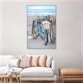 Picture of Blue Bicycle _GroupedProduct_Rectangle_Portrait_Canvas_Framed_