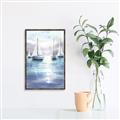 Picture of Blue Mountain Lake   _GroupedProduct_Rectangle_Portrait_Canvas_Framed_