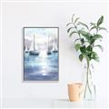 Picture of Blue Mountain Lake   _GroupedProduct_Rectangle_Portrait_Canvas_Framed_