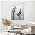 Picture of Observing Pelicans _GroupedProduct_Rectangle_Portrait_Unframed_Print_Only_