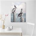 Picture of Observing Pelicans _GroupedProduct_Rectangle_Portrait_Unframed_Print_Only_