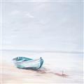 Picture of Soft Blue Boat _GroupedProduct_Square_Unframed_Print_Only_