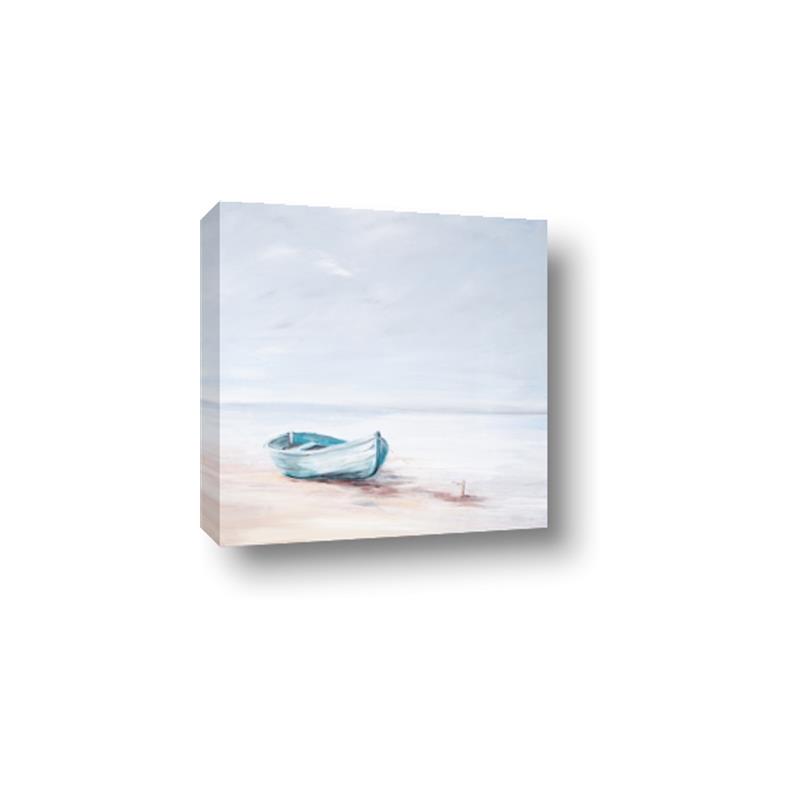 Picture of Soft Blue Boat _GroupedProduct_Square_Canvas_