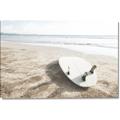 Picture of Surfboard on the Sand _GroupedProduct_Rectangle_Landscape_Photography _GroupedProduct_Rectangle_Landscape_Canvas_