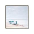 Picture of Soft Blue Boat _GroupedProduct_Square_Canvas_Framed_