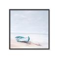 Picture of Soft Blue Boat _GroupedProduct_Square_Canvas_Framed_