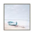 Picture of Soft Blue Boat _GroupedProduct_Square_Canvas_Framed_