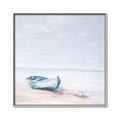 Picture of Soft Blue Boat _GroupedProduct_Square_Canvas_Framed_
