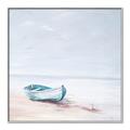 Picture of Soft Blue Boat _GroupedProduct_Square_Canvas_Framed_