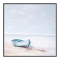 Picture of Soft Blue Boat _GroupedProduct_Square_Canvas_Framed_