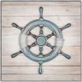 Picture of Ship Wheel  _GroupedProduct_Square_Canvas_Framed_
