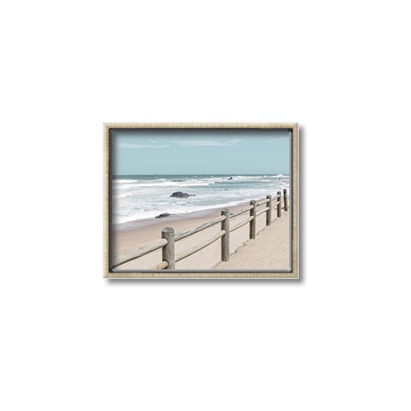 Picture of Beach Fence _GroupedProduct_Rectangle_Landscape_Photography _GroupedProduct_Rectangle_Landscape_Canvas_Framed_