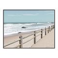 Picture of Beach Fence _GroupedProduct_Rectangle_Landscape_Photography _GroupedProduct_Rectangle_Landscape_Canvas_Framed_