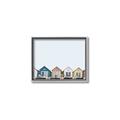 Picture of Beach Huts _GroupedProduct_Rectangle_Landscape_Photography _GroupedProduct_Rectangle_Landscape_Canvas_Framed_