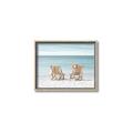 Picture of Muskoka Chairs with hats _GroupedProduct_Rectangle_Landscape_Photography _GroupedProduct_Rectangle_Landscape_Canvas_Framed_