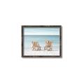 Picture of Muskoka Chairs with hats _GroupedProduct_Rectangle_Landscape_Photography _GroupedProduct_Rectangle_Landscape_Canvas_Framed_