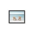 Picture of Muskoka Chairs with hats _GroupedProduct_Rectangle_Landscape_Photography _GroupedProduct_Rectangle_Landscape_Canvas_Framed_