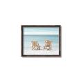 Picture of Muskoka Chairs with hats _GroupedProduct_Rectangle_Landscape_Photography _GroupedProduct_Rectangle_Landscape_Canvas_Framed_
