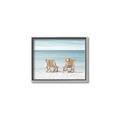 Picture of Muskoka Chairs with hats _GroupedProduct_Rectangle_Landscape_Photography _GroupedProduct_Rectangle_Landscape_Canvas_Framed_