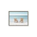 Picture of Muskoka Chairs with hats _GroupedProduct_Rectangle_Landscape_Photography _GroupedProduct_Rectangle_Landscape_Canvas_Framed_